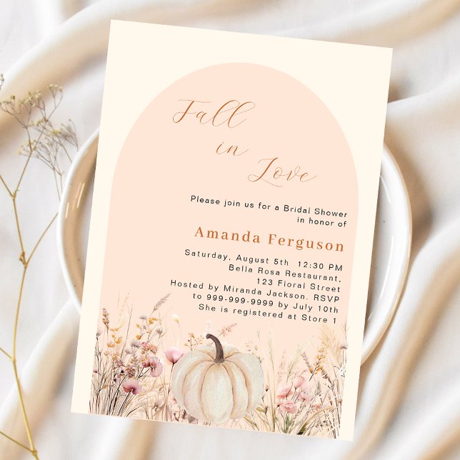 Wildblumen fallen Liebe Kürbis Haushalt Brautparty (Von Creator hochgeladen)