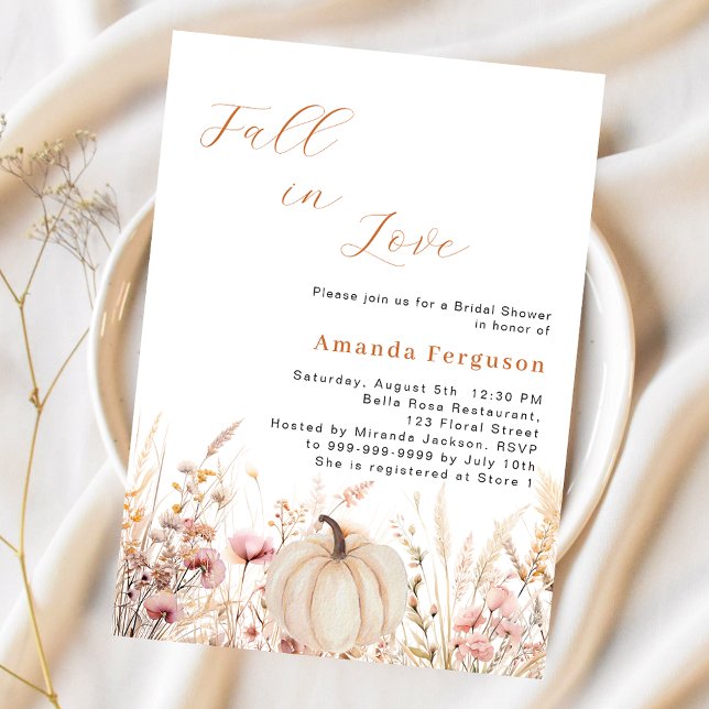 Wildblumen fallen Liebe Kürbis Haushalt Brautparty (Von Creator hochgeladen)