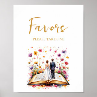 Wildblumen Favoriten Bitte ein Zeichen nehmen Poster