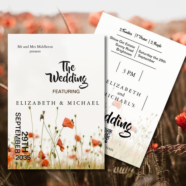 Wildblumen Festival Thema Blumenzehen Einladung (Von Creator hochgeladen)