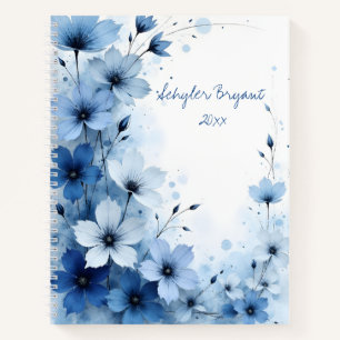 Wildblumen Floral Spiralgebundenes Journal Botanis Notizbuch