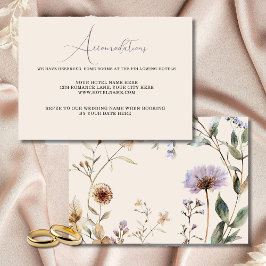 Wildblumen florale Hochzeitkarte RSVP Karte