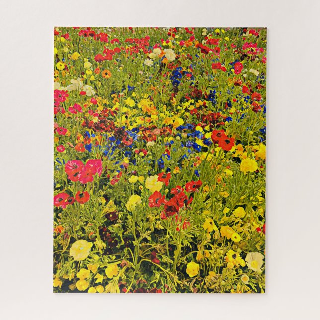 Wildblumen-Fotografie-Puzzle (Vertikal)