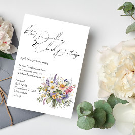 Wildblumen Frühjahr Sommereinladungen Hochzeit im  Einladung