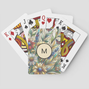 Wildblumen für die Hartglasdesign Spielkarten