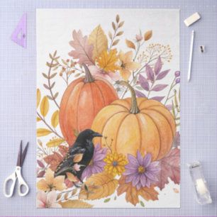 Wildblumen für große Wasserfarben Pumpkins & Crow Seidenpapier