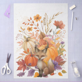 Wildblumen für große Wasserfarben Pumpkins & Fox Seidenpapier