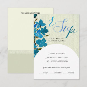 Wildblumen für künstlerisch blaues Wasser RSVP Karte