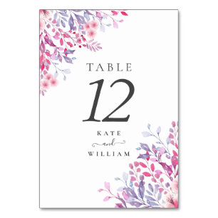 Wildblumen für lila Länder Tischnummer