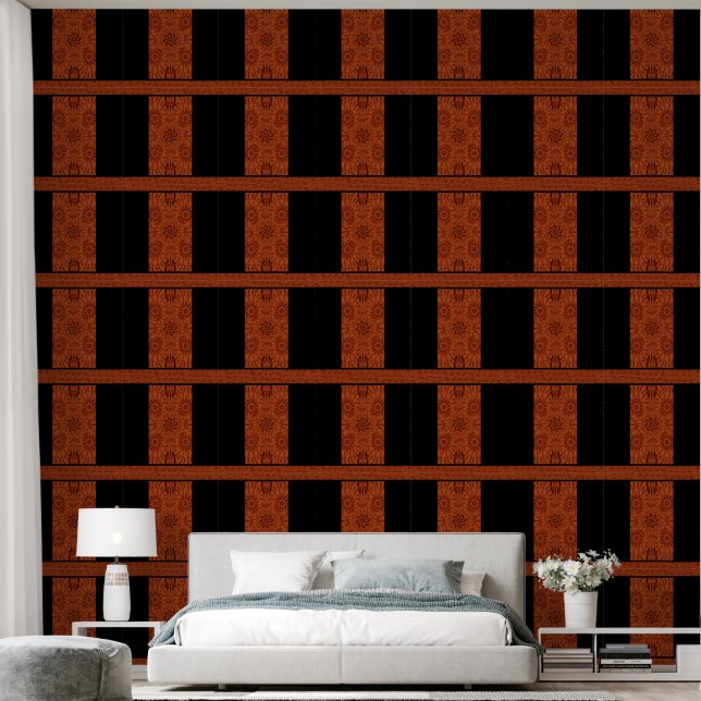 Wildblumen für Schwarz und Gold 8 Tapete (Schlafzimmer)