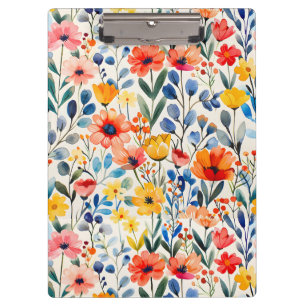 Wildblumen für Wasserfarben - Hintergrund-99034 Klemmbrett