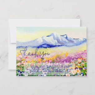 Wildblumen für Wasserfarben Karte