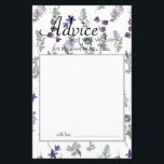 Wildblumen für Wasserfarben - Lavendel<br><div class="desc">Schöne Aquarellfarben Wildblumen von weichen Grüntönen und Lavendel und Purples. Koordination von Blumen auf der Rückseite. In unserem Zazzle-Shop finden Sie passende Artikel,  um Ihre Veranstaltungskollektion abzuschließen!</div>