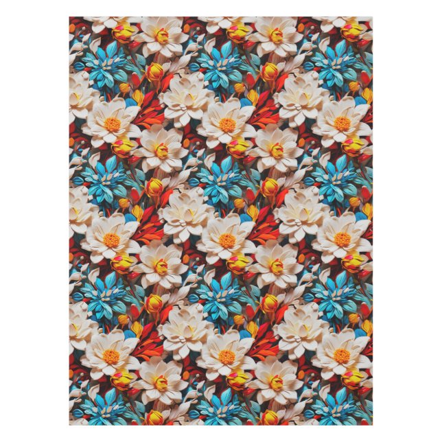 Wildblumen Galore Tischdecke (Vorderseite)