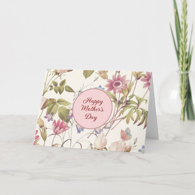 Wildblumen Garden Mother's Day Card Karte (Vorderseite)