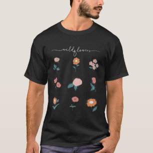 Wildblumen Gartengarten Blume Natur Pflanze Friedl T-Shirt