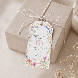 Wildblumen-Geburtstags-Geschenkanhänger Gefallen-A Geschenkanhänger