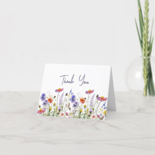 Wildblumen geklappt Dankeschön Dankeskarte