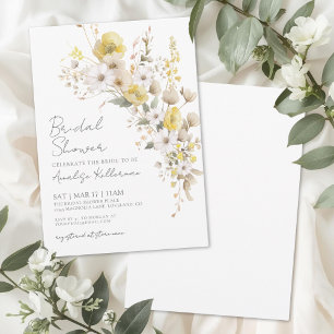 Wildblumen Gelbe Blumen Brautparty Einladung