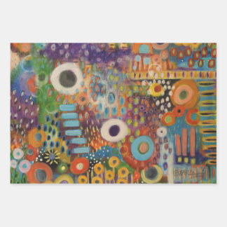 Wildblumen Geschenkpapier Set