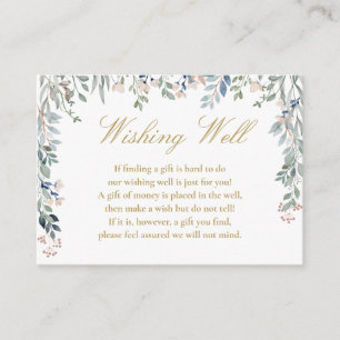 Wildblumen Gold zum Hochzeitswünschen Begleitkarte
