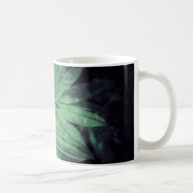 Wildblumen Grunge Kaffeetasse (Rechts)