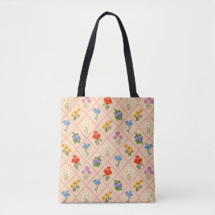 Wildblumen-Harlekin-Garten Tasche