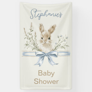 Wildblumen-Hasen-Baby-Party-Banner Banner