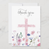 Wildblumen Heiliges Kreuz Dankeschön Karte