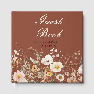 Wildblumen Herbst Hochzeit Blumen Gästebuch