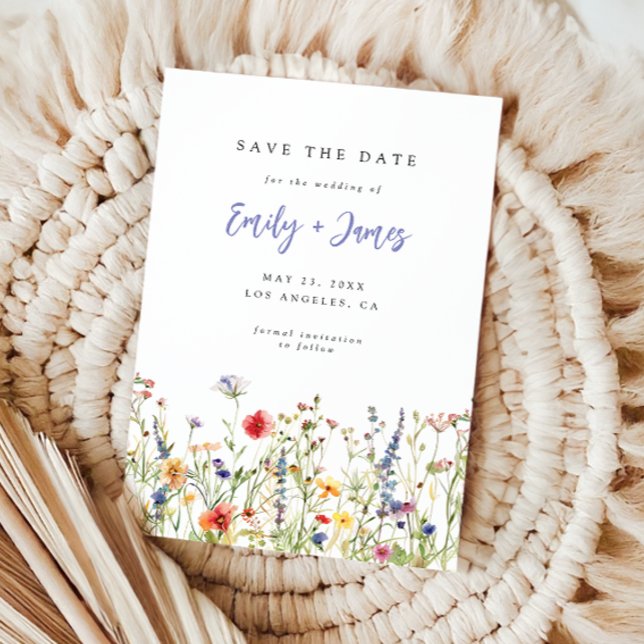 Wildblumen-Hochzeit - Save The Date (Von Creator hochgeladen)