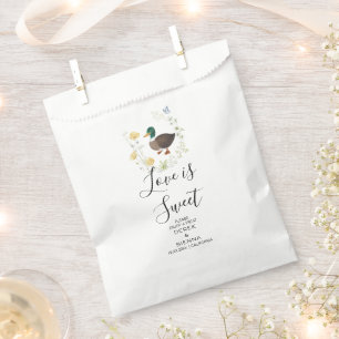 Wildblumen-Hochzeit Stockente Geschenktütchen