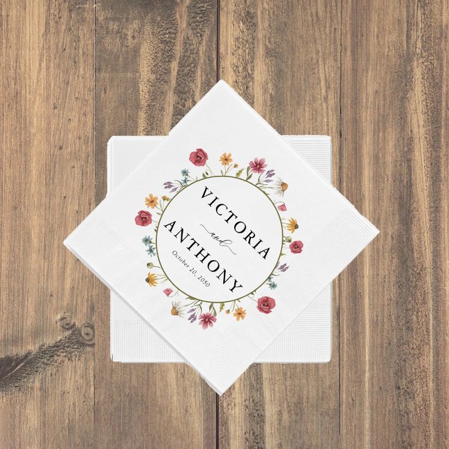 Wildblumen Hochzeit von Napkins Serviette (Von Creator hochgeladen)