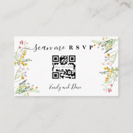 Wildblumen Hochzeiten Website einfügen QR CODE Begleitkarte