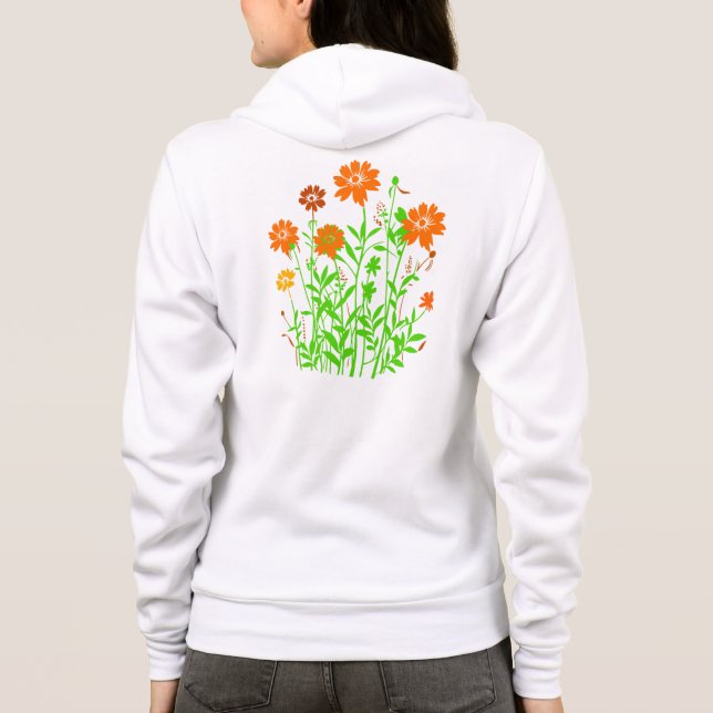 Wildblumen Hoodie (Rückseite)