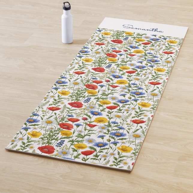 Wildblumen Hübsch Chic Colorful Yogamatte (Beispiel)