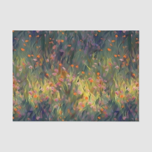 Wildblumen im farbenfrohen, blumengeschmückten und seidenpapier (Vorderseite)
