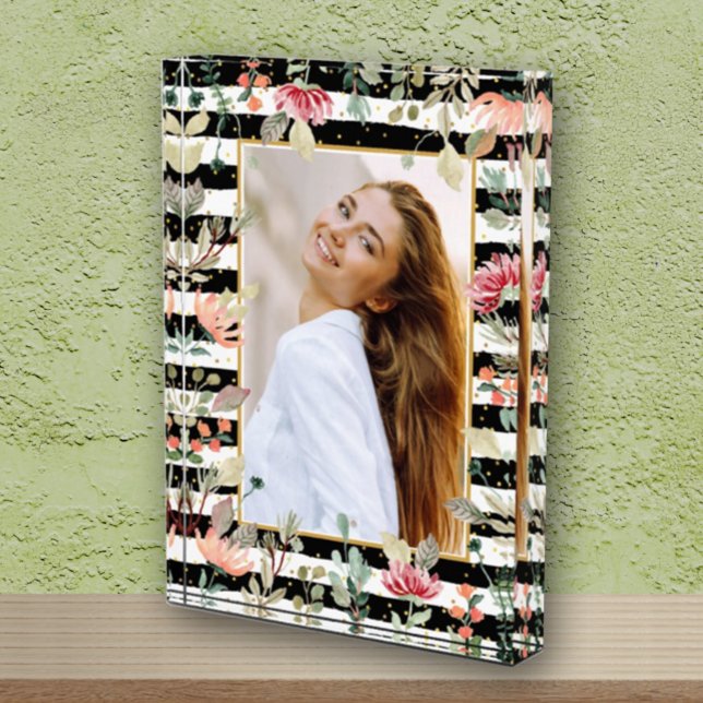 Wildblumen im Foto Schwarz-weiß Stripes (Von Creator hochgeladen)