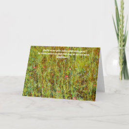 Wildblumen im Frühjahr Schrift Galatians 6:9 Karte