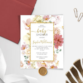 Wildblumen im Haushalt Einladung zur Kinderdusche