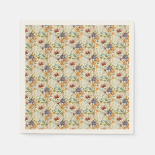 Wildblumen im Herbst Serviette