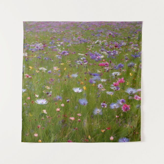 Wildblumen im Land Wandteppich (Vorderseite)