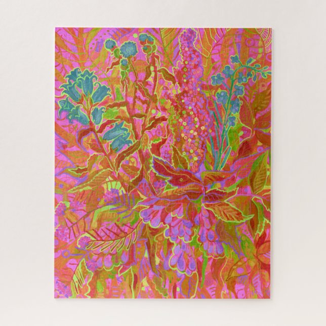 Wildblumen im Norden Farbenfrohe Sommerblumen Kuns (Vertikal)