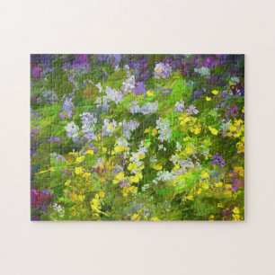 Wildblumen Impasto Malerei - Originelle Blume Kuns