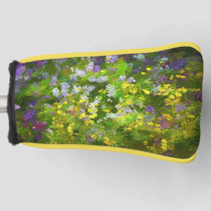 Wildblumen Impasto Malerei - Originelle Blume Kuns Golf Headcover