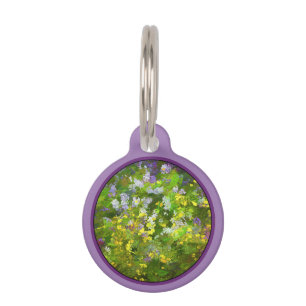 Wildblumen Impasto Malerei - Originelle Blume Kuns Haustiermarke