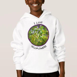 Wildblumen Impasto Malerei - Originelle Blume Kuns Hoodie