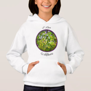 Wildblumen Impasto Malerei - Originelle Blume Kuns Hoodie