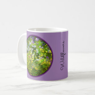 Wildblumen Impasto Malerei - Originelle Blume Kuns Kaffeetasse