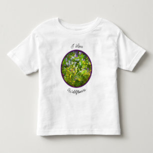 Wildblumen Impasto Malerei - Originelle Blume Kuns Kleinkind T-shirt